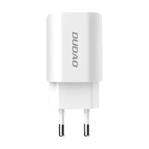Dudao 2x USB hálózati töltő adapter 5V/2.4A + Lightning kábel fehér - 10