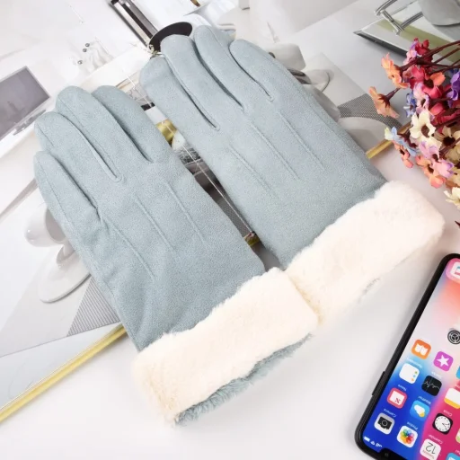 Univerzális érintőkijelző érzékeny téli kesztyű kék - 3