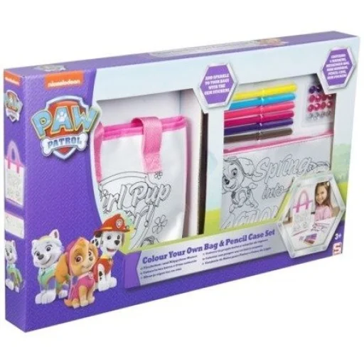 Mancs Őrjárat színezhető táska és tolltartó 30x50 Cm, színező - 1