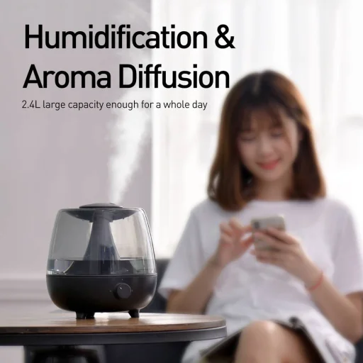 Baseus Home Surge asztali párásító készülék 2.4L fekete, aroma diffúzor - 5