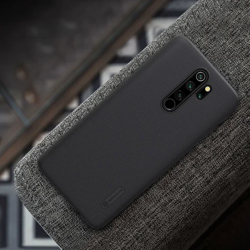 Nillkin Super Frosted Shield tok + ajándék támaszték Xiaomi Redmi Note 8 Pro fekete - 7