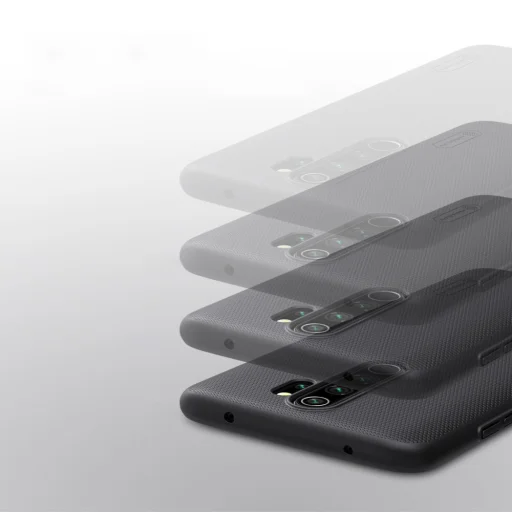 Nillkin Super Frosted Shield tok + ajándék támaszték Xiaomi Redmi Note 8 Pro fekete - 10
