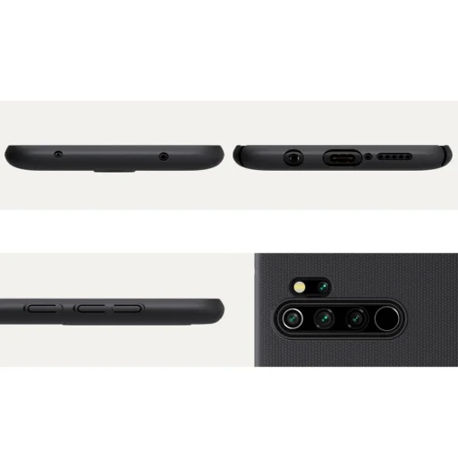 Nillkin Super Frosted Shield tok + ajándék támaszték Xiaomi Redmi Note 8 Pro fekete - 12