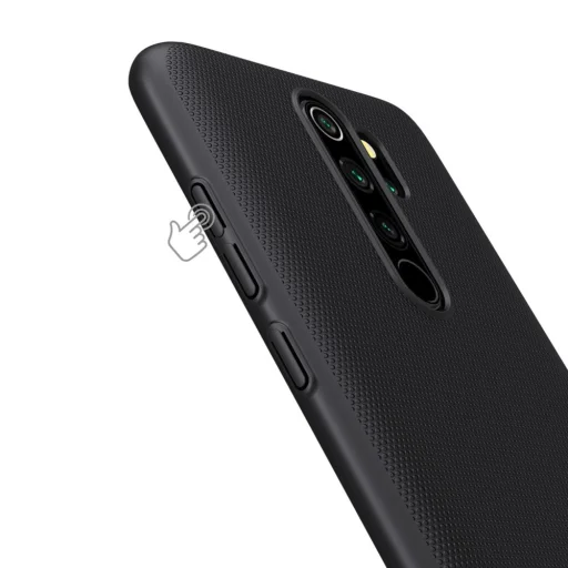 Nillkin Super Frosted Shield tok + ajándék támaszték Xiaomi Redmi Note 8 Pro fekete - 14