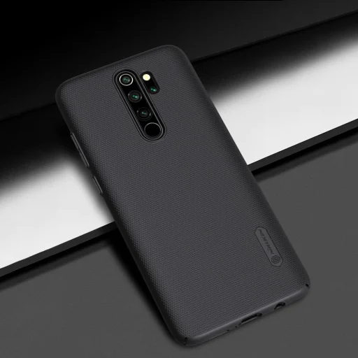 Nillkin Super Frosted Shield tok + ajándék támaszték Xiaomi Redmi Note 8 Pro fekete - 17