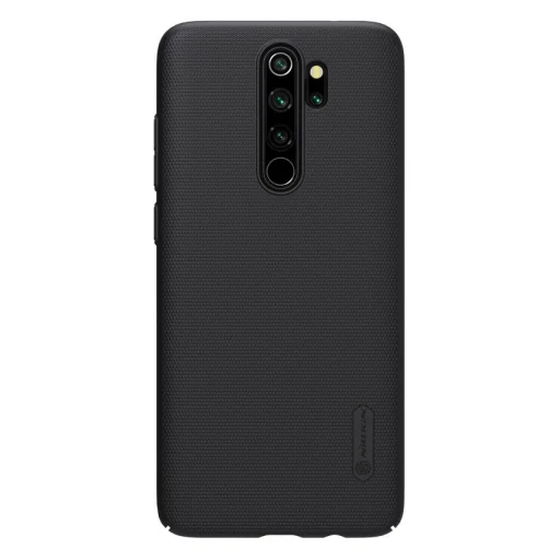 Nillkin Super Frosted Shield tok + ajándék támaszték Xiaomi Redmi Note 8 Pro fekete - 3