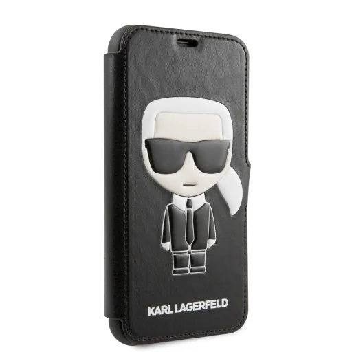 Karl Lagerfeld Iconic fliptok iPhone 11 fekete - 2