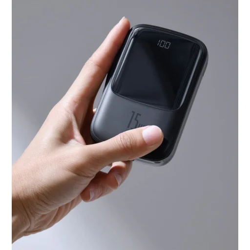 Baseus Q pow powerbank 10000 mAh 3A 15W 2x USB / USB Type-C integrált Type-C kábellel piros (PPQD-A09) - 12