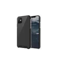 Uniq Combat iPhone 11 szilikon tok füst, fekete kerettel