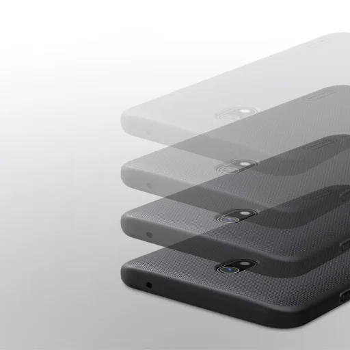 Nillkin Super Frosted Shield tok + ajándék támaszték Xiaomi Redmi 8A fekete - 8