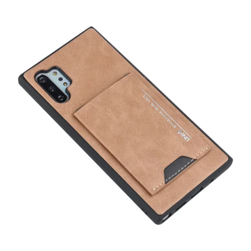 UNIQ Bruin tok kártyatartóval Samsung Note 10 Plus barna - 3