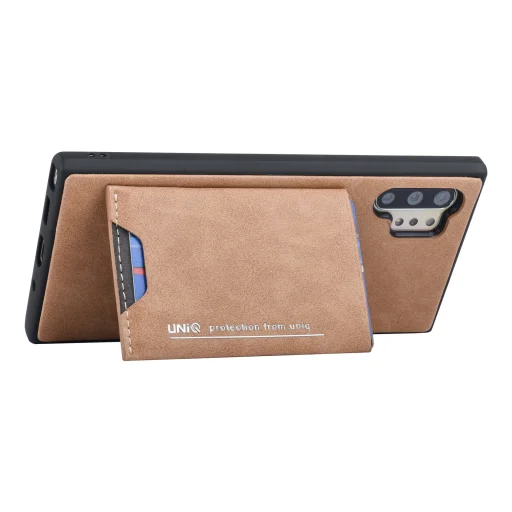 UNIQ Bruin tok kártyatartóval Samsung Note 10 Plus barna - 4