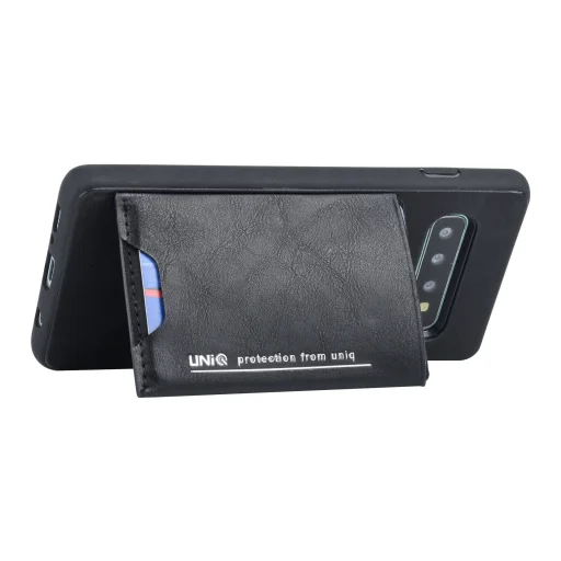 UNIQ Bruin tok kártyatartóval Samsung S10 Plus fekete - 5
