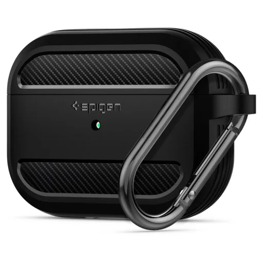 Spigen Rugged Armor Airpods Pro 1/2 tok fekete - 1
