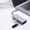Baseus Square HUB USB-C/2x USB 3.0 + 1x USB-C (PD) + 1x VGA, TF/SD kártyaolvasó szürke thumbnail