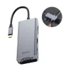 Baseus Square HUB USB-C/2x USB 3.0 + 1x USB-C (PD) + 1x VGA, TF/SD kártyaolvasó szürke thumbnail