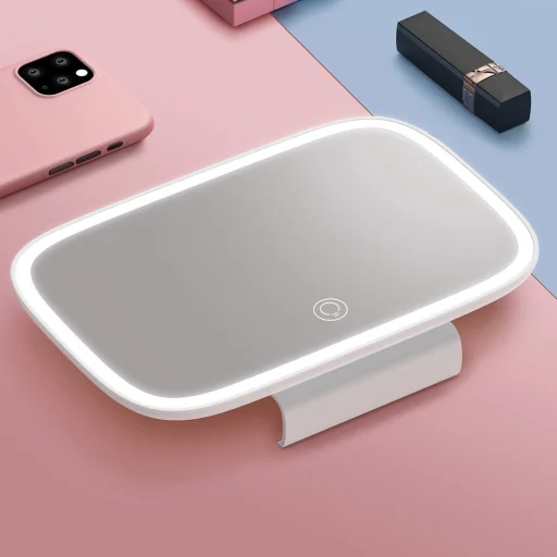 Baseus Delicate Queen autós sminktükör, napellenzőre fehér - 7