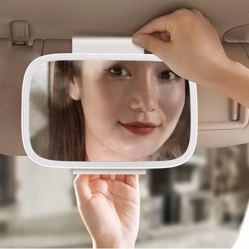 Baseus Delicate Queen autós sminktükör, napellenzőre fehér - 15