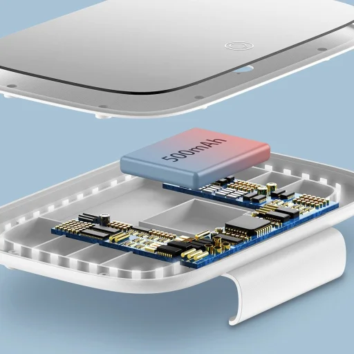 Baseus Delicate Queen autós sminktükör, napellenzőre fehér - 18