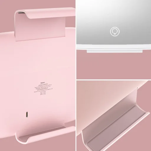 Baseus Delicate Queen autós sminktükör, napellenzőre fehér - 19