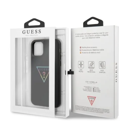 Guess Glitter Triangle tok iPhone 11 Pro fekete - 6