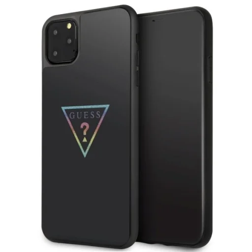 Guess Glitter Triangle tok iPhone 11 Pro Max fekete (GUHCN65TRMLBK) - 1