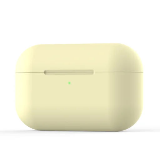 SMD A01 AirPods Pro 1/2 szilikon tok halvány sárga színben - 1