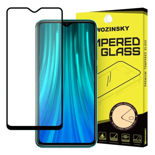 Wozinsky Super Tough kijelzővédő üvegfólia fekete kerettel Xiaomi Redmi 8 fekete - 1
