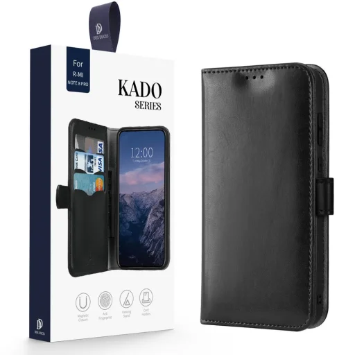 Dux Ducis Kado fliptok Xiaomi Redmi Note 8 Pro fekete - 5