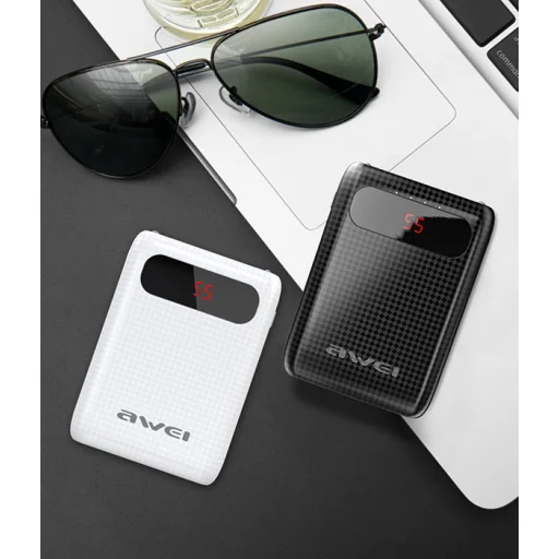 Awei P27k powerbank 2xUSB 8400 mAh fekete - 9
