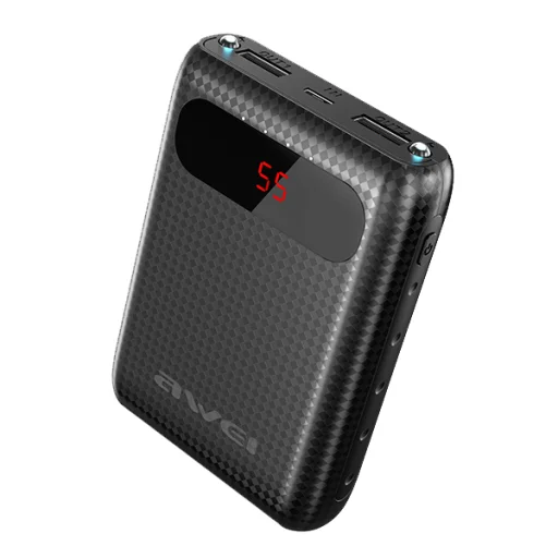 Awei P27k powerbank 2xUSB 8400 mAh fekete - 1