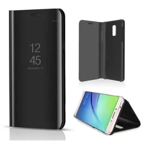 Samsung Galaxy A02S Clear View fliptok fekete - 1