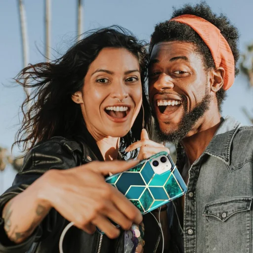 Samsung A51 Tech-Protect tok kék márvány mintával - 4