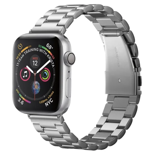Spigen Modern Fit Apple Watch óraszíj 4/5/6/7/8/9/10/11/SE/Ultra (42/44/45/49mm) ezüst - 1