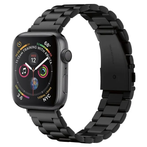 Apple Watch 4/5/6/7/8/9/10/11/SE/Ultra (42/44/45/49mm) óraszíj fekete Spigen Modern Fit (062MP25403) - 1