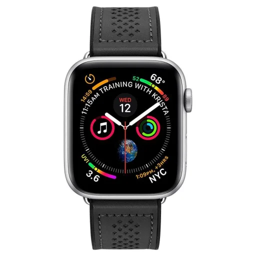 Spigen Retro Fit Apple Watch óraszíj 3/4/5/6/7/8/SE (38/40/41 mm) fekete - 2