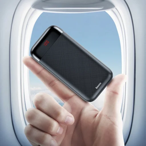 Baseus Mini Cu power bank 20000 mAh 2xUSB/ USB Typ C PD 3A fekete - 8