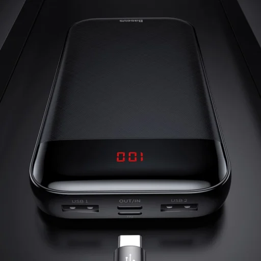 Baseus Mini Cu power bank 20000 mAh 2xUSB/ USB Typ C PD 3A fekete - 9