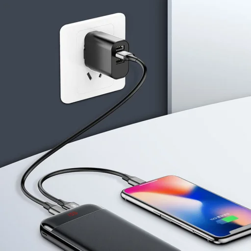 Baseus Mini Cu power bank 20000 mAh 2xUSB/ USB Typ C PD 3A fekete - 10