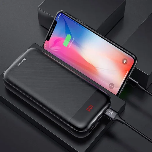 Baseus Mini Cu power bank 20000 mAh 2xUSB/ USB Typ C PD 3A fekete - 11