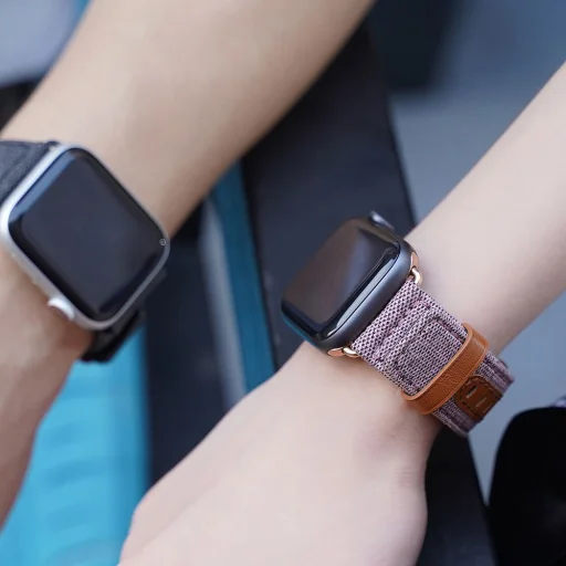 Dux Ducis Litchi Apple Watch 3/4/5/6/7/8/SE óraszíj (38/40/41 mm) fekete - 12