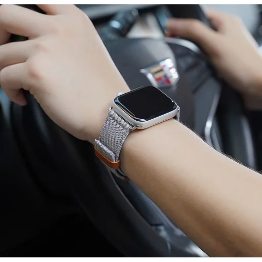 Dux Ducis Litchi Apple Watch 3/4/5/6/7/8/SE óraszíj (38/40/41 mm) fekete - 16