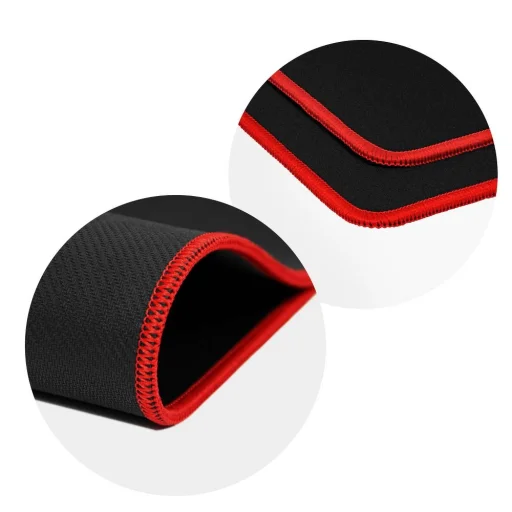 Gaming egérpad 300x240x3mm fekete/piros - 4