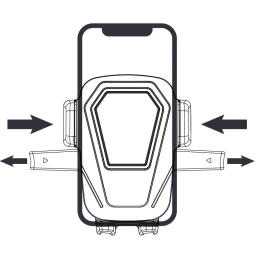 WK Design univerzális autós telefontartó fekete - 4