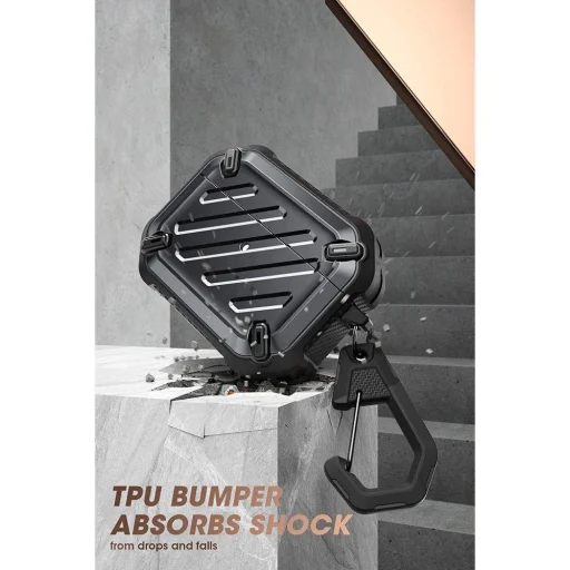 Supcase Unicorn Beetle Pro Apple Airpods Pro 1/2 tok fekete - 4