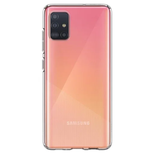 Samsung A51 Spigen Liquid Crystal flexibilis TPU gél tok áttetsző (ACS00564) - 2