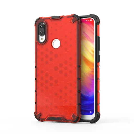 Honeycomb armor TPU tok Xiaomi Redmi Note 7 piros - 1