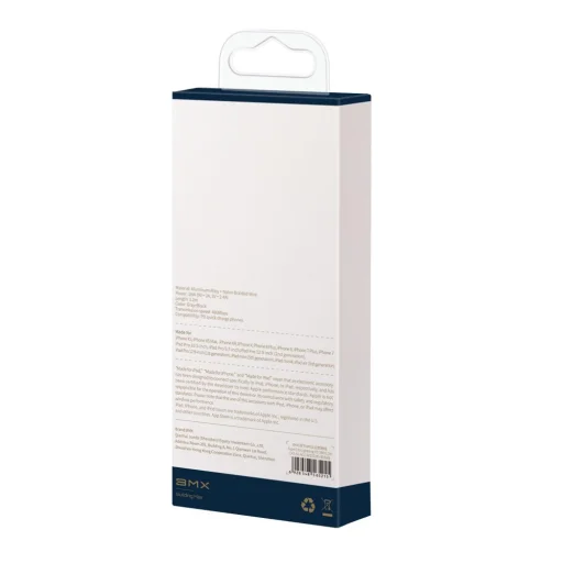 Baseus BMX MFI mini kábel USB Type-C PD 18W / Lightning 1.8m szürke - 19