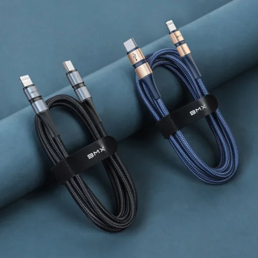Baseus BMX MFI mini kábel USB Type-C PD 18W / Lightning 1.8m szürke - 3
