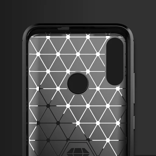 Carbon mintájú TPU tok Motorola Moto E6 Plus fekete - 4